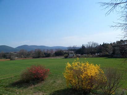 Vue des alentours du gîte